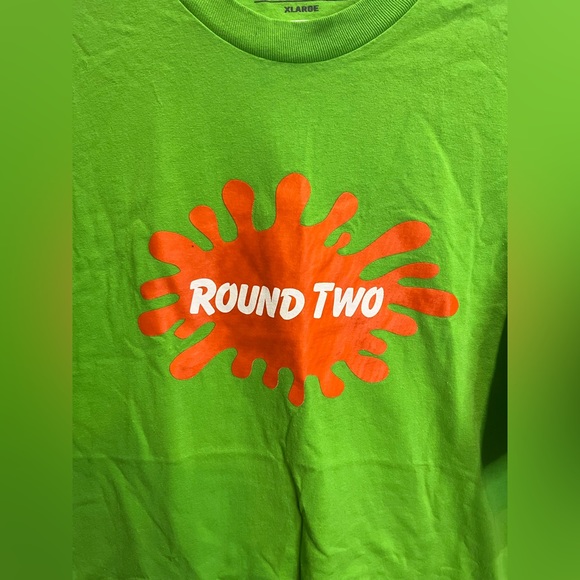 Round two Nickelodeon green/orange splat t shirt men XL - Picture 3 of 4
